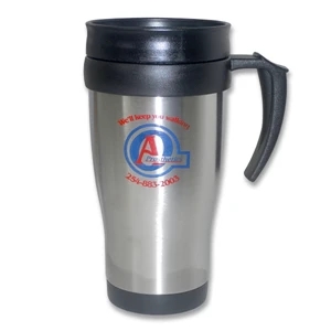 Navigator 16 Oz Double Wall Stainless Steel Outer And Plastic Inner Mug. Bpa Free