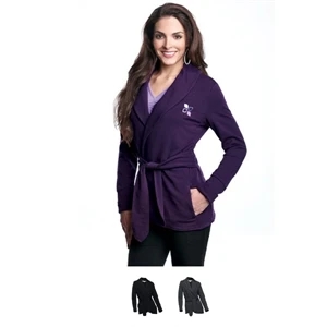 Bethany Lilac Bloom (r) - X S- X L - Women's 8.8 Oz 57% Cotton/38% Polyester/5% Spandex French Terry Robe Jacket