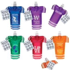 Bend-a-bottle - Bendable Drink Bottle With Sports Jersey Shape. Available In 5 Colors