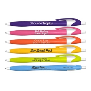 Silhouette Tropics - Retractable Ball Point Pen With Colored Barrel In Black Ink