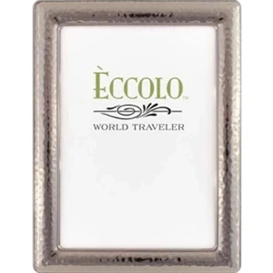 Dark Silver Collection - Dark Silverplated Narrow Hammered Frame, 4" X 6"