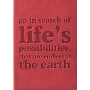 The Essential Collection Go In Search Of Life - Flexible Cover Journal With Lined Pages, 5" X 7"