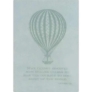 The Essential Collection Hot Air Balloon - Flexible Cover Journal With Lined Pages, 5" X 7"