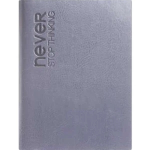 The Essential Collection Never Stop Thinking - Flexible Cover Journal With Lined Pages, 5" X 7"