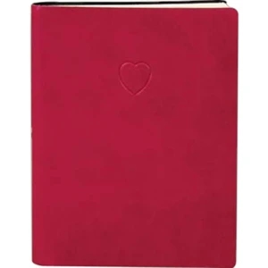 The Essential Collection Red Heart - Flexible Cover Journal With Lined Pages, 5" X 7"