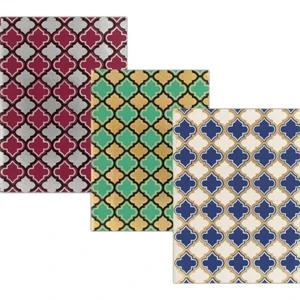 Morrocan Tile - Blue And White Lined Journal With Flexible Cover, 5"x 7"