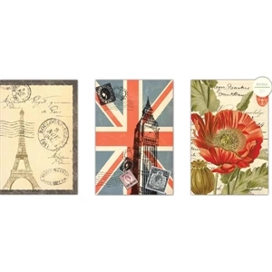 The World's Fair Collection Eiffel Tower - Journal With Lined Pages And An Attached Bookmark, 6" X 8"