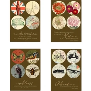 The World's Fair Collection Adventure Travels - Magnet Boxed Set Of 4 Different Designs In A Display Box