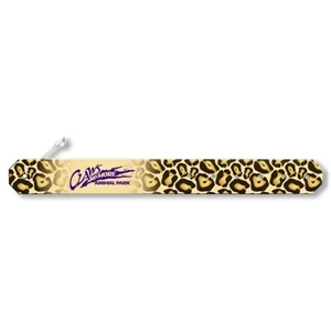 Promobands (r) - Front Imprint - Leopard - Bands With Permanent Locking Snap Made Of Tear-resistant Plastic