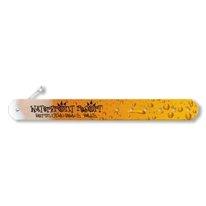 Promobands (r) - Front Imprint - Water - Bands With Permanent Locking Snap Made Of Tear-resistant Plastic
