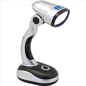 Desk Lamp With 12 Super Bright White Led Light And Adjustable Pivoting Neck