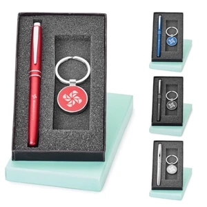 Julia Bosa - Metal Key Ring With Matte Metallic Plate, Chrome Finish And Split Ring