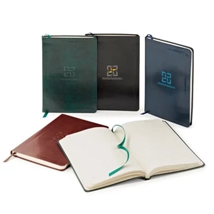 Newport - Soft Cover Leather Journal With 192 Ivory Lined Pages And Ribbon Bookmark