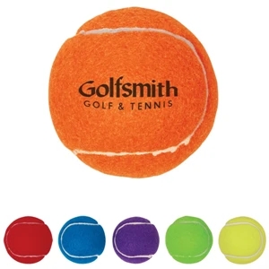 Synthetic Promotional Tennis Ball With Rubber Core And Polyester Felt Exterior