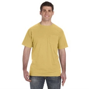 Authentic Pigment - 2 X L - Pigment Dyed 5.6 Oz. Cotton T-shirt With Left Chest Pocket