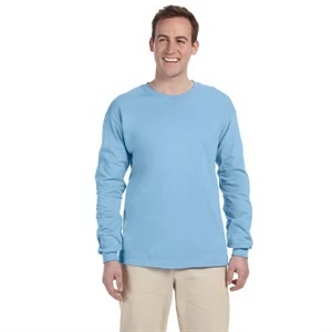 Fruit Of The Loom (r) - Neutrals S- X L - 5.4 Oz Cotton Long-sleeve T-shirt, Seamless Ribbed Collar And Ribbed Cuffs