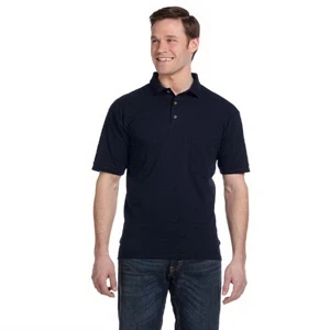 Anvil (r) - Neutrals S- X L - Cotton Deluxe (r) Cotton 6.5 Oz. Pique Knit Polo Shirt With Pocket
