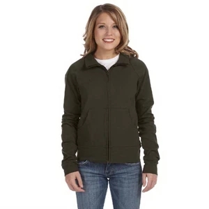 Bella + Canvas (tm) Los Angeles The Active Collection - S- X L - Ladies' 6.5 Oz. Cotton/spandex Cadet Jacket