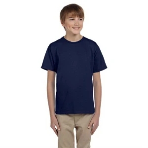 Anvil (r) - Heathers - Youth Basic Cotton 6.1 Oz T-shirt, Double-needle Stitching