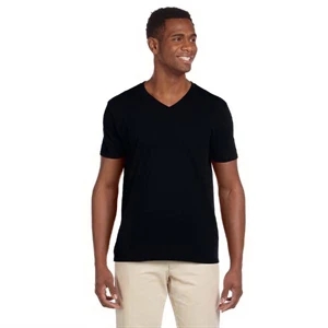 Gildan (r) - Heathers S- X L - 4.5 Oz V-neck T-shirt In 100% Preshrunk Cotton