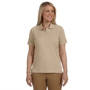 Harriton - 2 X L - Ladies' Short-sleeve Ringspun Cotton Pique Polo Shirt, 6.5 Oz