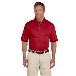 Harriton - S- X L - Men's 5.9 Oz. Cotton Jersey Short-sleeve Polo Shirt With Tipping