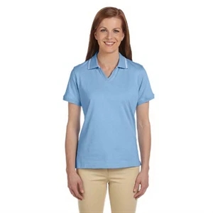 Harriton - S- X L - Ladies' Short-sleeve Cotton Jersey Polo Shirt With Tipping, 5.9 Oz