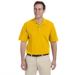 Harriton - 4 X L - Men's 5.6 Oz., Polo Shirt Made From Polyester/cotton Pique