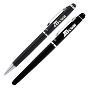 Balmain (r) - Roller Ball Ballpoint Pen With Stylus Integrated Into The End Cap