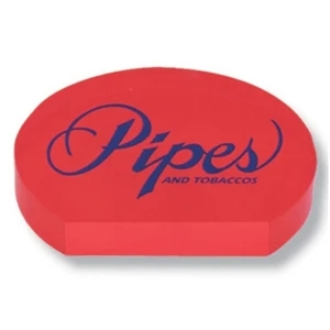 Screened Flat Bottom Oval Paperweight, 3/4" Clear Acrylic. Contemporary Designed