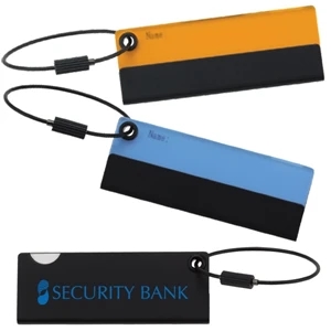 Executive Series - Luggage Tag - Metal Tag With Sliding Acrylic Name Card Cover