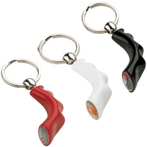 Tur-keys - Unique Plastic Key Chain With Full Color Epoxy Domed Logo And Metal Split Ring