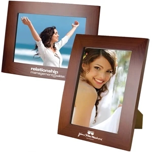 4x6 Wood Photo Frame With Velveteen Backing. It Can Stand Vertically Or Horizontally