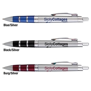 Sicily - Catalog 5-7 Day Production - Ballpoint Pen With Metallic Color Gripper