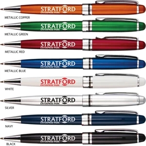 Stratford - Catalog 5-7 Day Production - Classic Executive-style Design Pen With Gloss Finish Barrel And Metal Clip