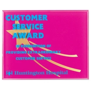 Acrylic Dimensional Plaque Includes Desktop Easel Stand With Wall Hanger