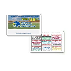 One Side - 2 1/8" X 3 3/8" Gloss White Plastic Membership Card With 4-color Process Print