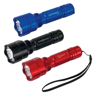 X R-e Q5 Cree (r) - Triple Output Flashlight With Aluminum Body, Lanyard And Three Aaa Batteries