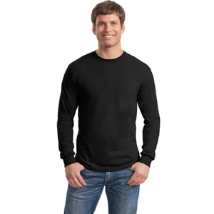 Gildan (r) - 2 X L White - Preshrunk Cotton Long Sleeve T-shirt With Double-needle Hem