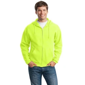 Jerzees (r) - S - X L Colors - Full Zip 8 Oz. Fleece Hooded Sweat Shirt With Set-in Sleeves