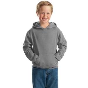 Jerzees (r) - Heathers - Hooded Youth Size Pullover Sweat Shirt With Pouch Pocket
