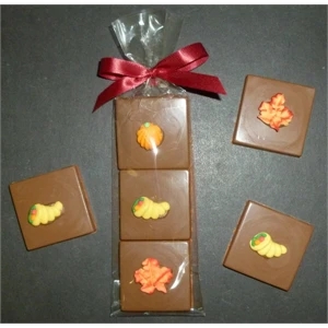 Autumn Triple Chocolate Layered Squares