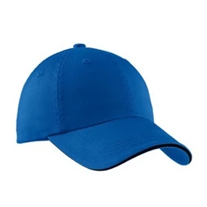Port Authority (r) - Unstructured Low Profile Cotton Sandwich Bill Cap With Striped Closure
