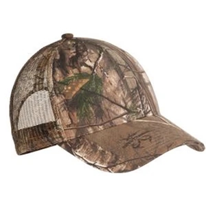 Port Authority (r) - Camouflage Cap, Mesh Back, Mid Profile With Hook And Loop Closure