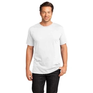 District Made (tm) - X S- X L White - Men's Short Sleeve Rib Knit Crew Neck T-shirt