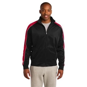 Sport-tek (r) - X S - X L All Colors - Piped Tricot Track Jacket With Slash Pockets