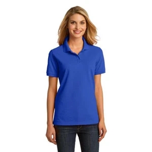 Port & Company (r) - 3 X L Colors - Ladies' 100% Ring Spun Pique Knit Cotton Polo Shirt With Soil Release Finish