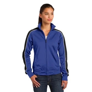 Sport-tek (r) - X S - X L All Colors - Ladies' Piped Tricot Track Jacket With Slash Pockets