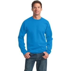 Port & Company (r) - S - X L White - Classic Crewneck Sweatshirt. Crafted For Comfort
