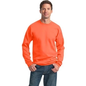Port & Company (r) - S - X L Heathers - Polyester/cotton 9 Oz. Crew Neck Sweat Shirt With Set-in Sleeves